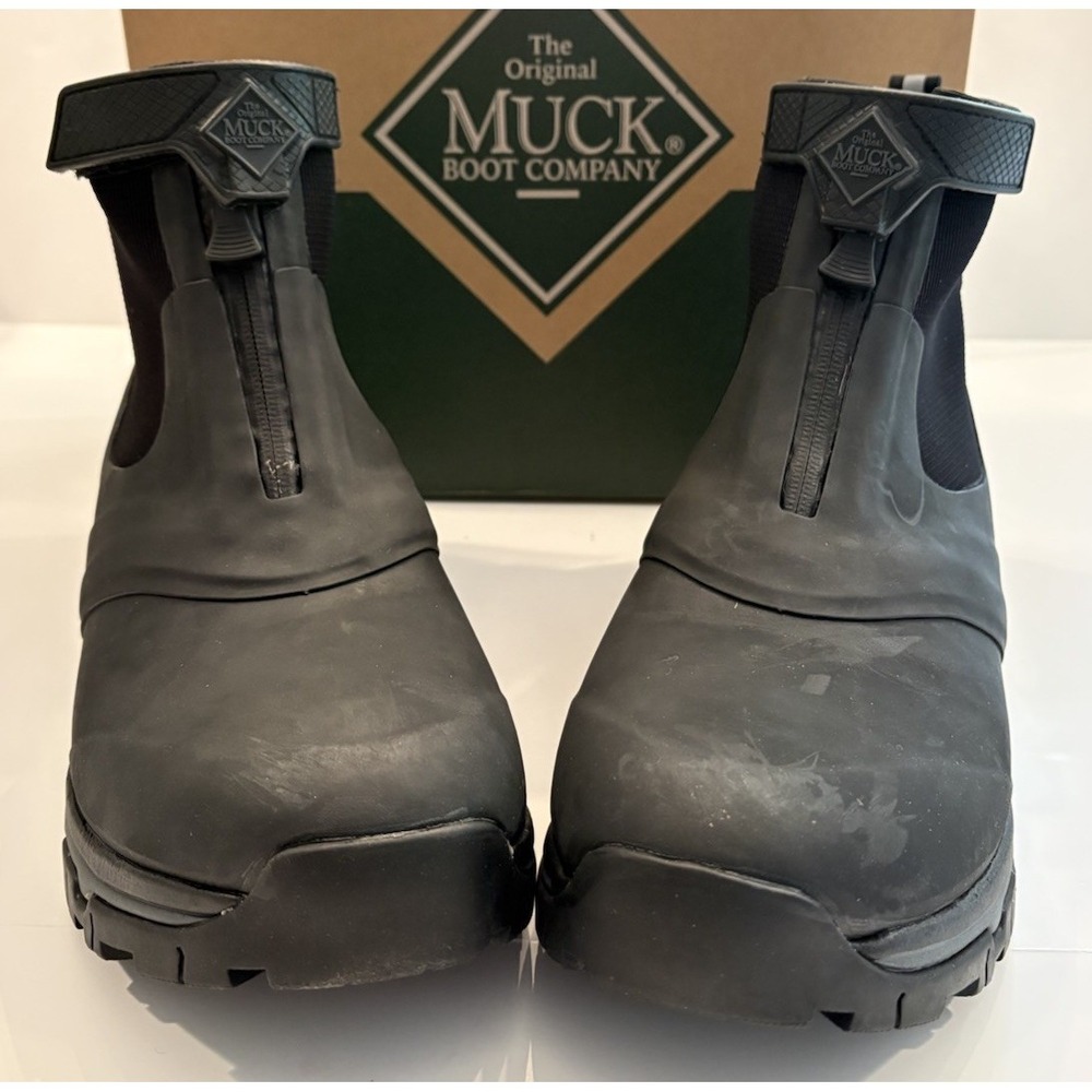 Muck Boot Company Men's Apex Mid zip Ankle Boot AXMZ-000 Black/Gray Size 13 - Picture 14 of 15